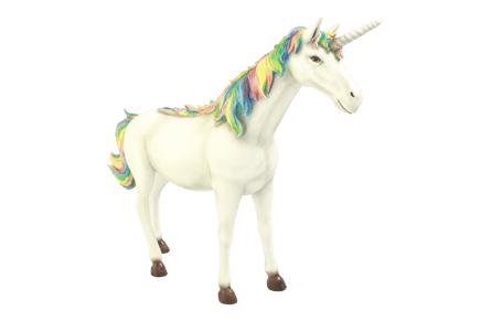 Rainbow Unicorn Life Size Statue - LM Treasures 