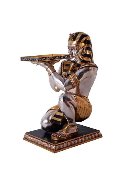 Egyptian Kneeling King Tut Table Life Size Statue LM Treasures - H