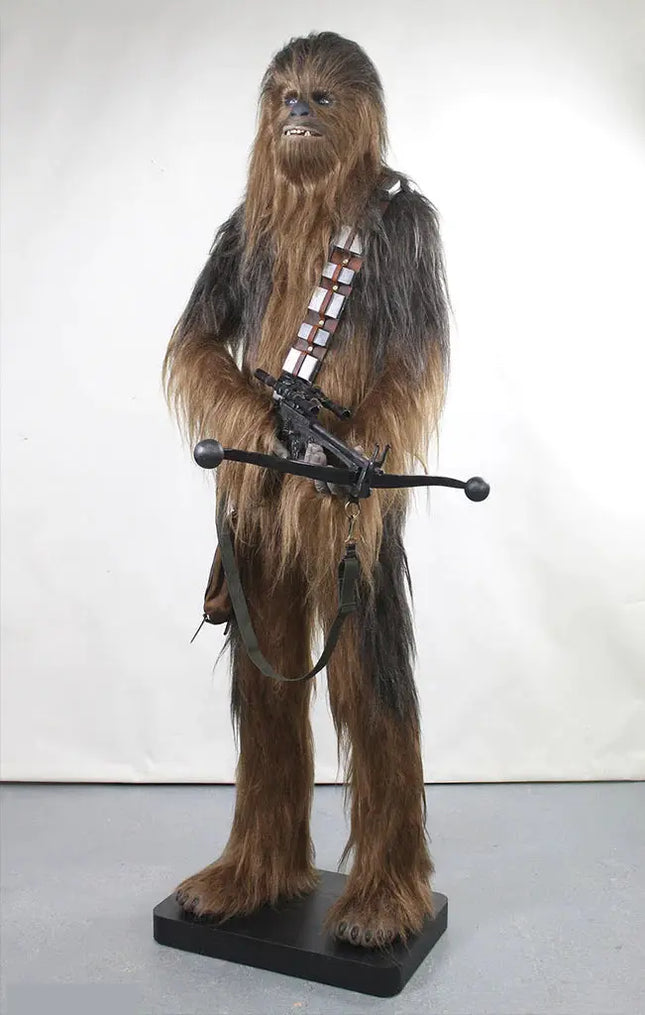 Star Wars Hyper Realistic Chewbacca With Gun Life Size Statue LM Treasures