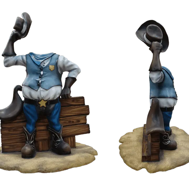 Cowboy Photo Op Life Size Statue LM Treasures - T